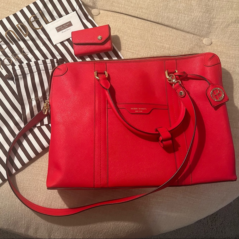 Henri Bendel Laptop Bag with Card Holder
